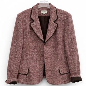 Vintage Neiman Marcus Pink Tweed Blazer